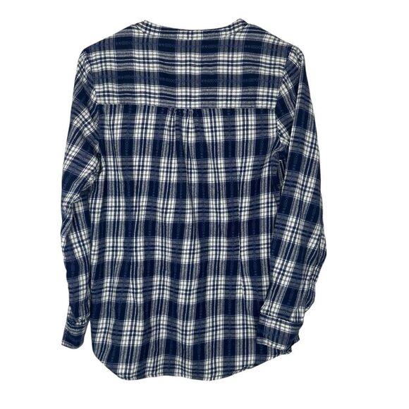 Ruff Hewn Blue and White Plaid Button Down Shirt - Picture 4 of 6